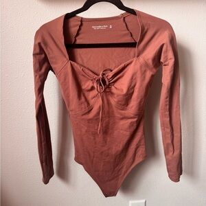 Abercrombie & Fitch Terracotta Long Sleeve Top